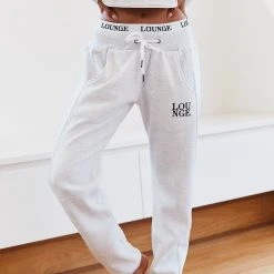 Lounge Underwear Fitted Joggers - Ash White