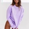 Lounge Underwear Crew Neck Jumper - Lilac 1 Lounge Underwear Crew Neck Jumper - Lilac