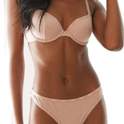 Lounge Underwear So Soft Ribbed T-Shirt Bra (Set) - Taupe Bügel-BH Sets 18 Lounge Underwear So Soft Ribbed T-Shirt Bra (Set) - Taupe Bügel-BH Sets