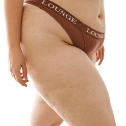 Lounge Underwear Ultra Comfort Ribbed Thong - Mocha 13 Lounge Underwear Ultra Comfort Ribbed Thong - Mocha