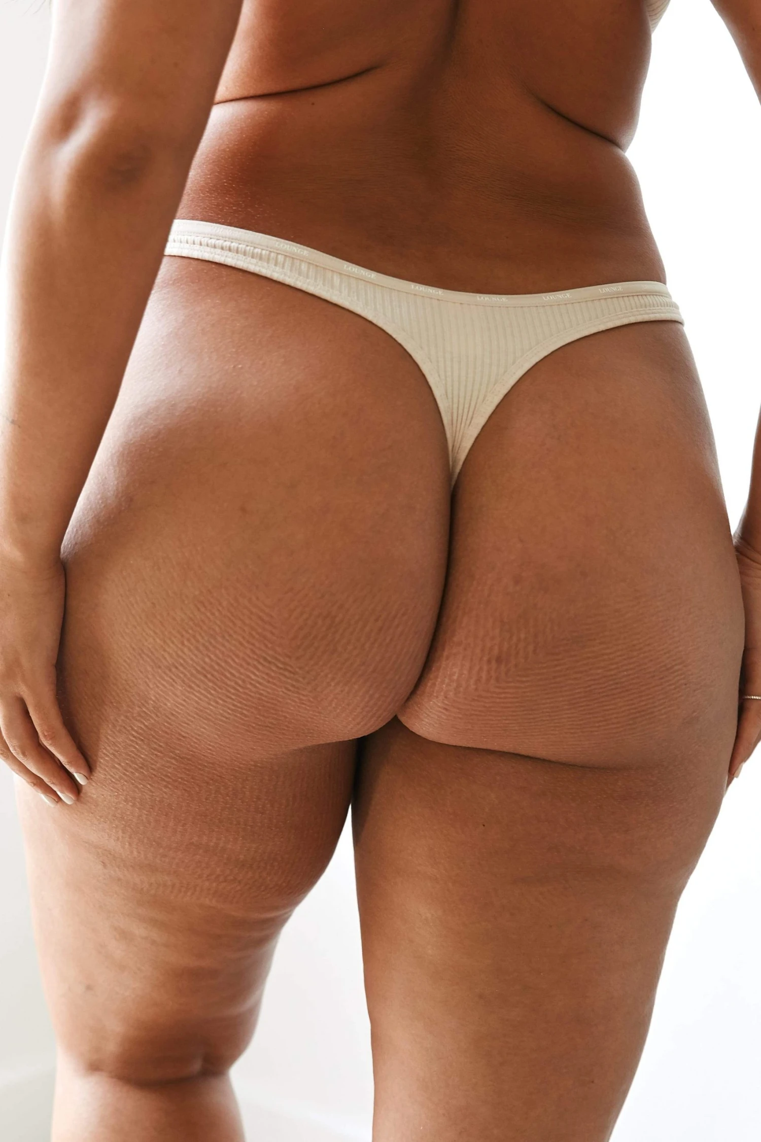 Lounge Underwear So Soft Ribbed Thong - Latte String Und Slip 7 Lounge Underwear So Soft Ribbed Thong - Latte String Und Slip