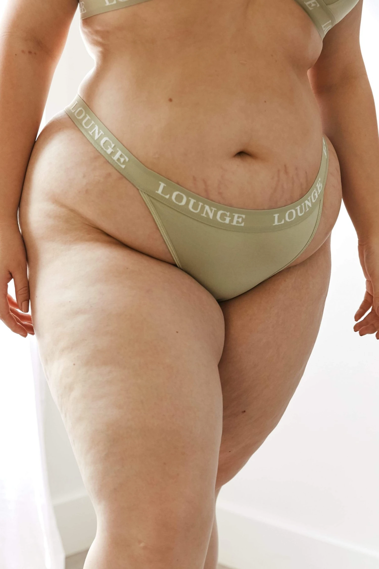 Lounge Underwear String Und Slip Bamboo Triangle Thong - Olive 6 Lounge Underwear String Und Slip Bamboo Triangle Thong - Olive