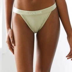 Lounge Underwear Bamboo Minimal Triangle Briefs - Olive 12 Lounge Underwear Bamboo Minimal Triangle Briefs - Olive