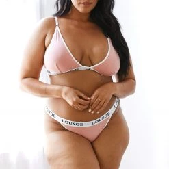 Lounge Underwear BH Ohne Bügel Sets Bamboo Triangle Bra (Set) - Pink