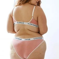 Lounge Underwear BH Ohne Bügel Sets Bamboo Triangle Bra (Set) - Pink