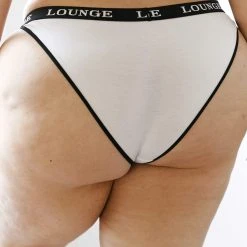 Lounge Underwear String Und Slip Bamboo Triangle Briefs - White