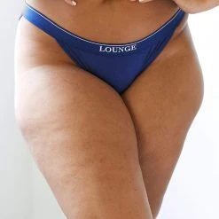 Lounge Underwear String Und Slip Bamboo Minimal Triangle Briefs - Navy