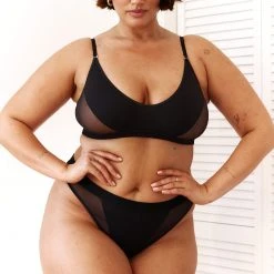 Lounge Underwear Contour Mesh Bra (Set) - Black BH Ohne Bügel Sets 42 Lounge Underwear Contour Mesh Bra (Set) - Black BH Ohne Bügel Sets