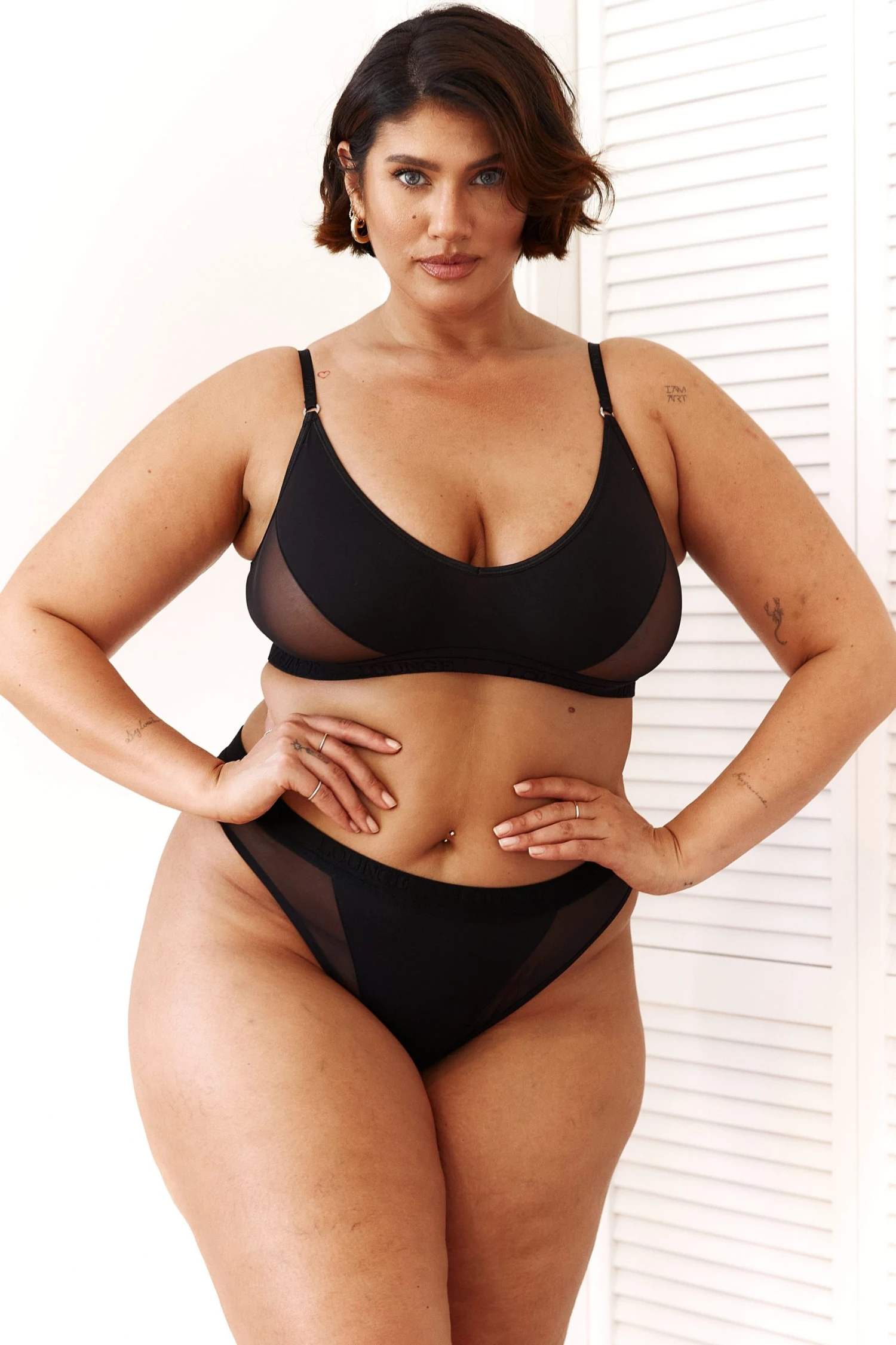 Lounge Underwear Contour Mesh Bra (Set) - Black BH Ohne Bügel Sets 22 Lounge Underwear Contour Mesh Bra (Set) - Black BH Ohne Bügel Sets