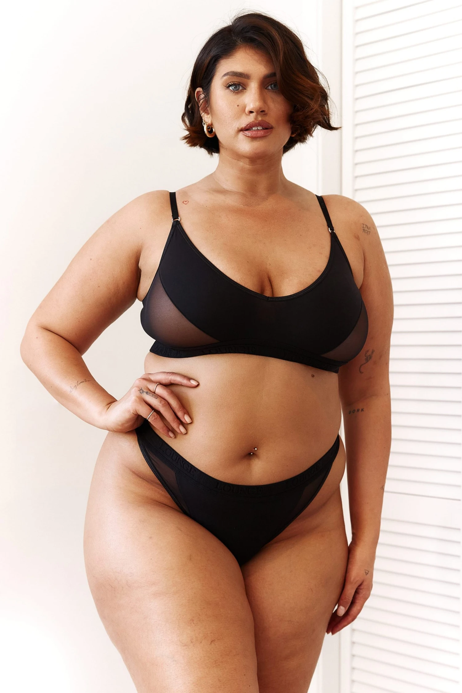 Lounge Underwear Contour Mesh Bra (Set) - Black BH Ohne Bügel Sets 10 Lounge Underwear Contour Mesh Bra (Set) - Black BH Ohne Bügel Sets