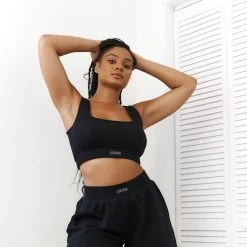 Lounge Underwear Essential Crop Top (Set) - Black 18 Lounge Underwear Essential Crop Top (Set) - Black