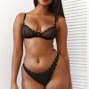 Lounge Underwear Mesh Balcony Bra (Set) - Black Bügel-BH Sets 1 Lounge Underwear Mesh Balcony Bra (Set) - Black Bügel-BH Sets