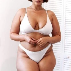 Lounge Underwear Bamboo Triangle Bra (Set) - All Cream BH Ohne Bügel Sets