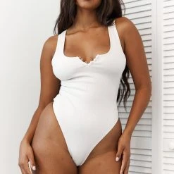 Lounge Underwear Essential Bodysuit - Cream 10 Lounge Underwear Essential Bodysuit - Cream