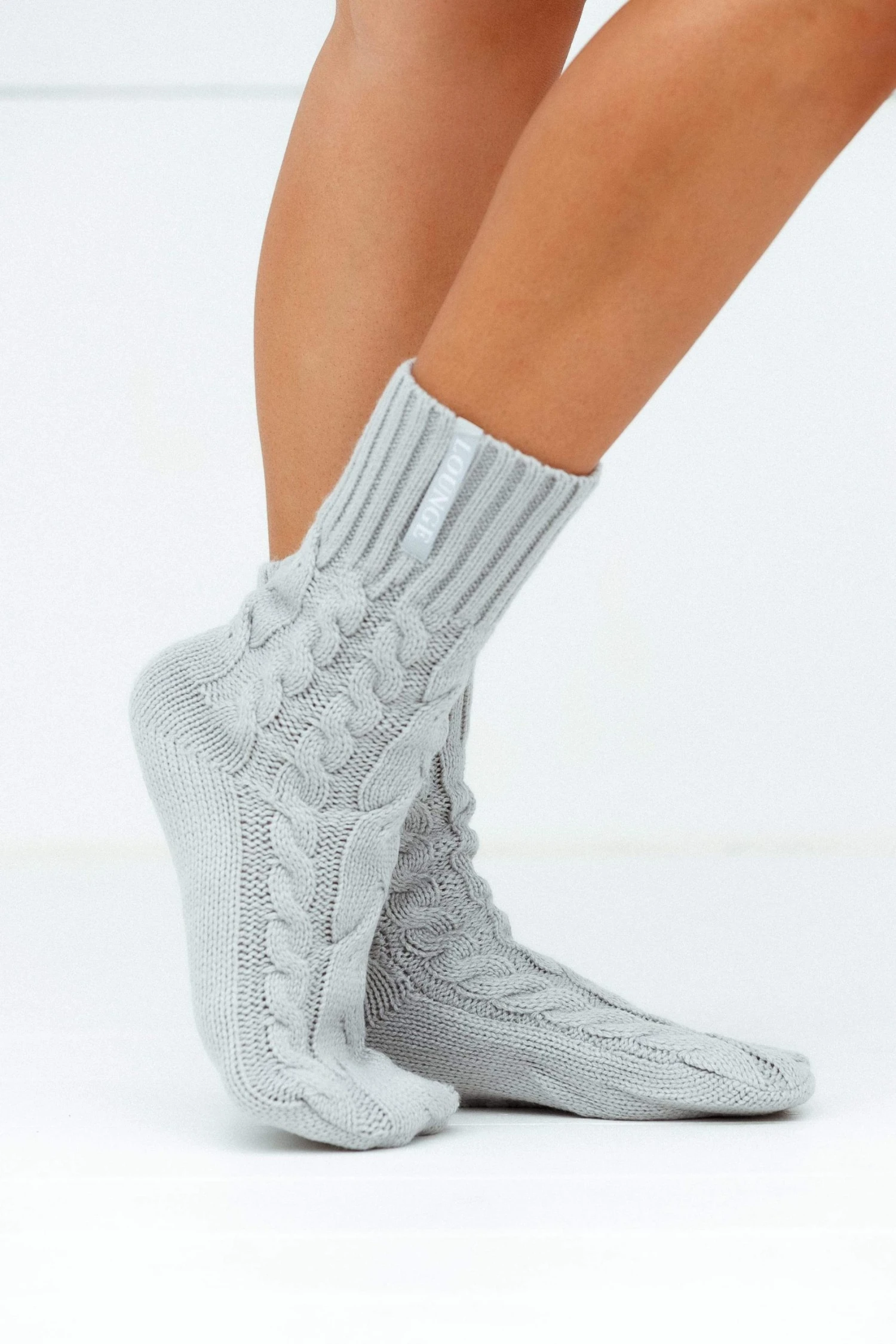 Lounge Underwear Schlaf Cosy Knitted Socks - Grey 7 Lounge Underwear Schlaf Cosy Knitted Socks - Grey