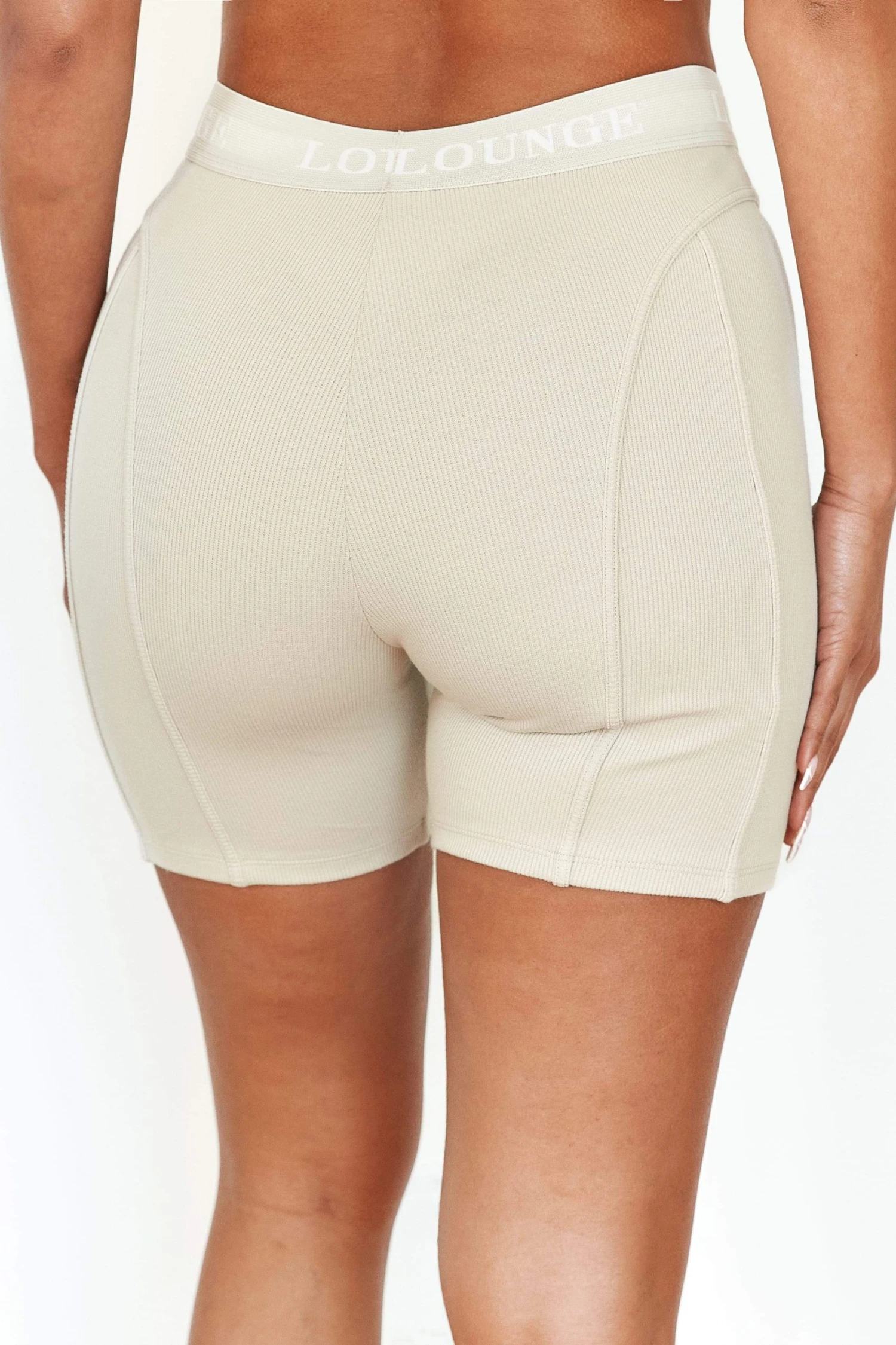 Lounge Underwear Soft Chic Ribbed Shorts - Oatmeal 4 Lounge Underwear Soft Chic Ribbed Shorts - Oatmeal