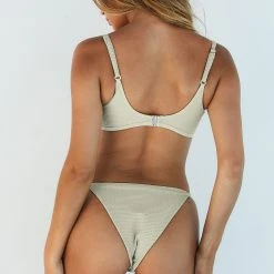 Lounge Underwear Cali Textured Bikini Top (Set) - Olive