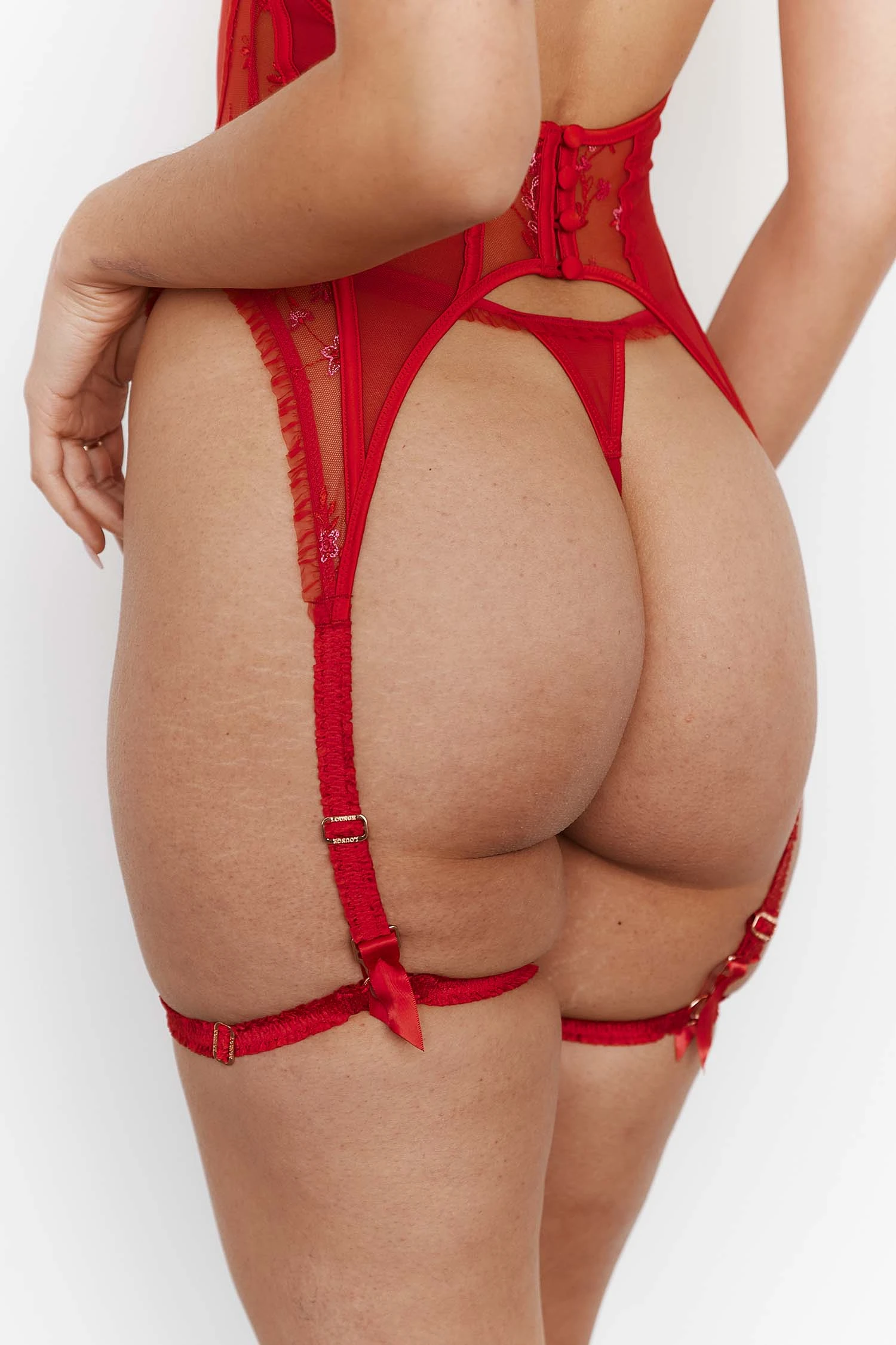 Lounge Underwear Gia Intimates Basque (Set) - Maroon 7 Lounge Underwear Gia Intimates Basque (Set) - Maroon