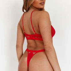 Lounge Underwear Grace Balcony Bra (Set) - Red Bügel-BH Sets