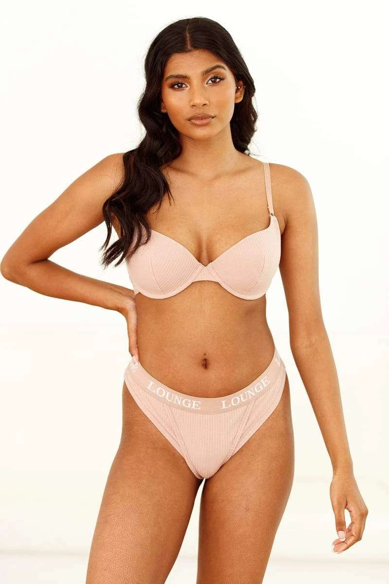 Lounge Underwear Ultra Comfort Ribbed T-Shirt Bra (Set) - Taupe Bügel-BH Sets 7 Lounge Underwear Ultra Comfort Ribbed T-Shirt Bra (Set) - Taupe Bügel-BH Sets