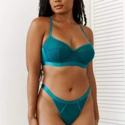 Lounge Underwear Chic Balcony Bra (Set) - Turquoise 12 Lounge Underwear Chic Balcony Bra (Set) - Turquoise