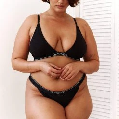 Lounge Underwear Bamboo Minimal Triangle Bra (Set) - Black BH Ohne Bügel Sets 26 Lounge Underwear Bamboo Minimal Triangle Bra (Set) - Black BH Ohne Bügel Sets