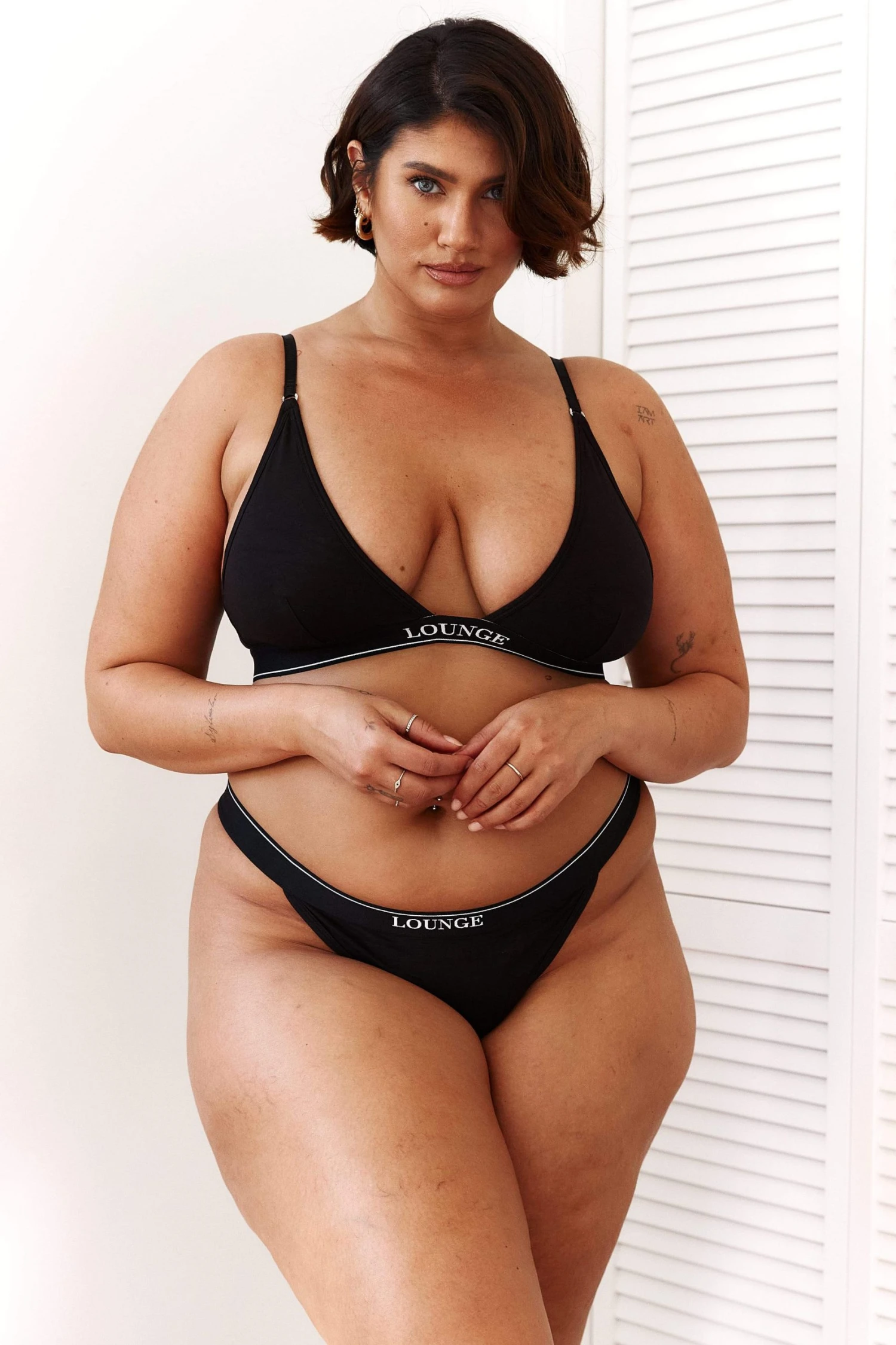 Lounge Underwear Bamboo Minimal Triangle Bra (Set) - Black BH Ohne Bügel Sets 10 Lounge Underwear Bamboo Minimal Triangle Bra (Set) - Black BH Ohne Bügel Sets