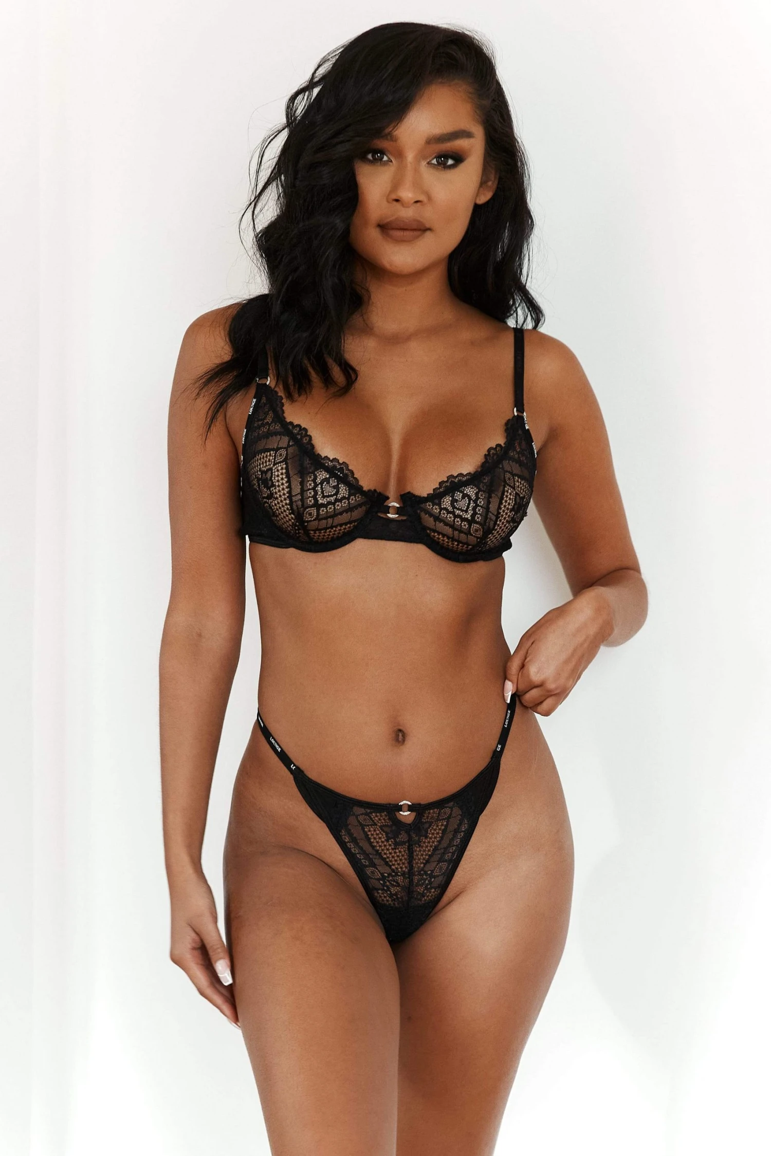 Lounge Underwear Sustainable Charmed Balcony Bra (Set) - Black 7 Lounge Underwear Sustainable Charmed Balcony Bra (Set) - Black