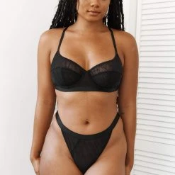 Lounge Underwear Chic Balcony Bra (Set) - Black 12 Lounge Underwear Chic Balcony Bra (Set) - Black