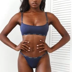 Lounge Underwear BH Ohne Bügel Sets Essential Bralette (Set) - Blue Charcoal