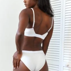 Lounge Underwear Bamboo Triangle Bra (Set) - All Cream BH Ohne Bügel Sets