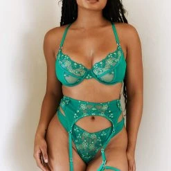 Lounge Underwear Harper Intimates Bra (Set) - Emerald 22 Lounge Underwear Harper Intimates Bra (Set) - Emerald