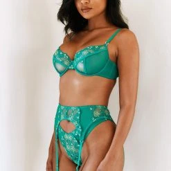 Lounge Underwear Harper Intimates Bra (Set) - Emerald 18 Lounge Underwear Harper Intimates Bra (Set) - Emerald