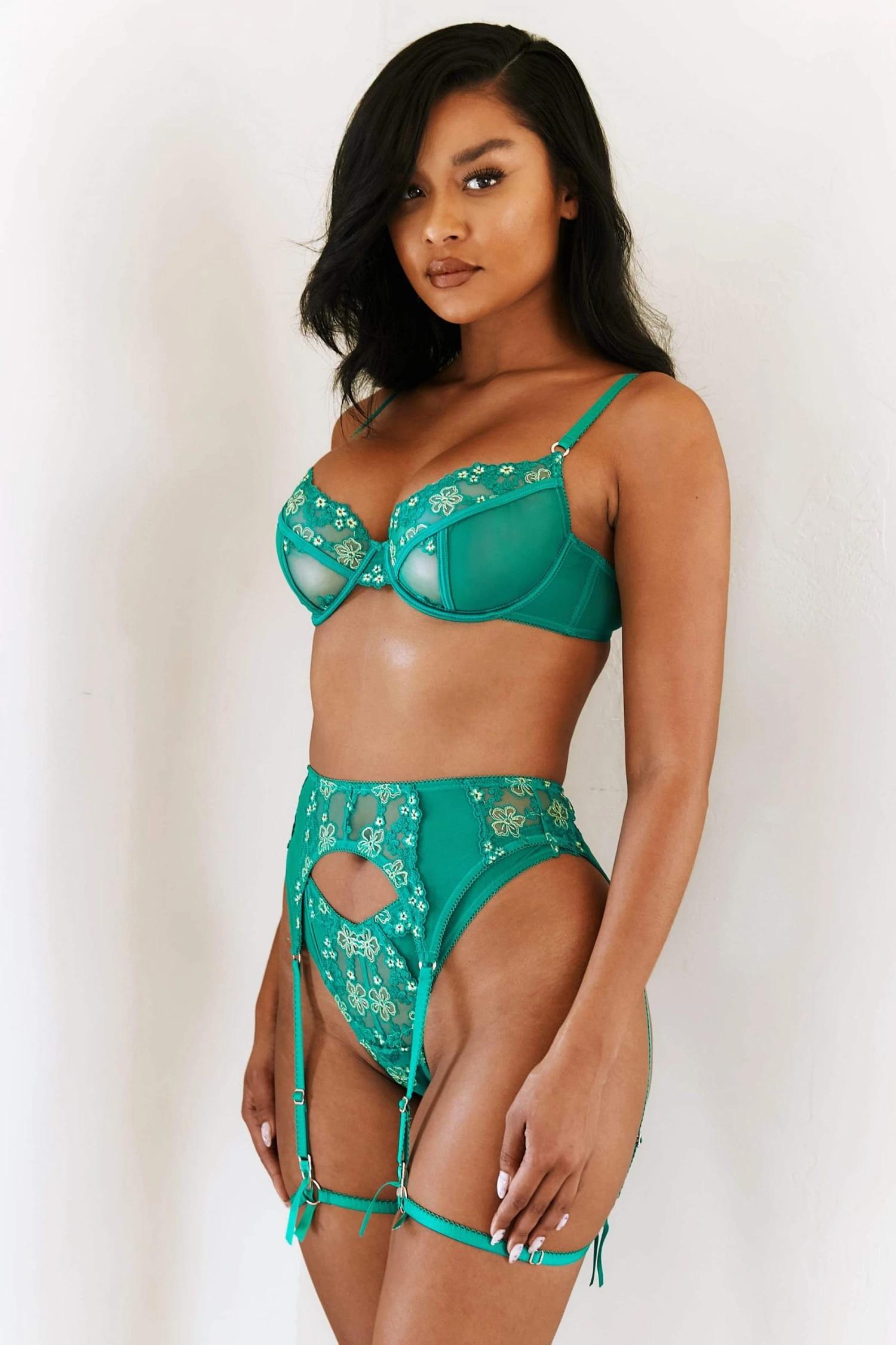 Lounge Underwear Harper Intimates Bra (Set) - Emerald 5 Lounge Underwear Harper Intimates Bra (Set) - Emerald