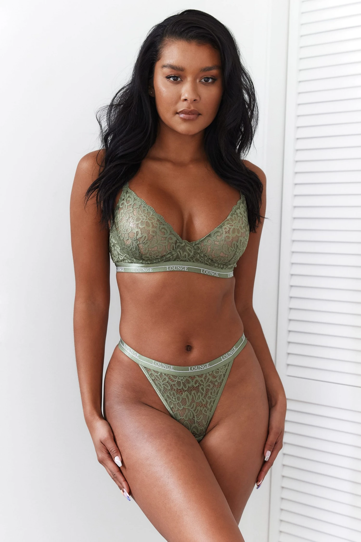 Lounge Underwear Outlet Outlet Balcony Bra (Set) - Khaki 3 Lounge Underwear Outlet Outlet Balcony Bra (Set) - Khaki