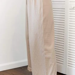 Lounge Underwear Frill Pyjama Trousers - Mink