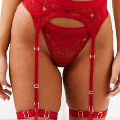 Lounge Underwear Selina Intimates Bra (Set) - Maroon Lace 18 Lounge Underwear Selina Intimates Bra (Set) - Maroon Lace