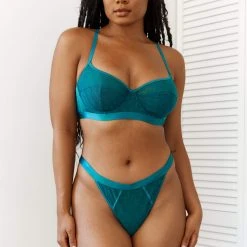 Lounge Underwear Chic Balcony Bra (Set) - Turquoise 13 Lounge Underwear Chic Balcony Bra (Set) - Turquoise