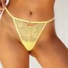 Lounge Underwear Peephole Lace Strappy Thong - Lemon String Und Slip 2 Lounge Underwear Peephole Lace Strappy Thong - Lemon String Und Slip