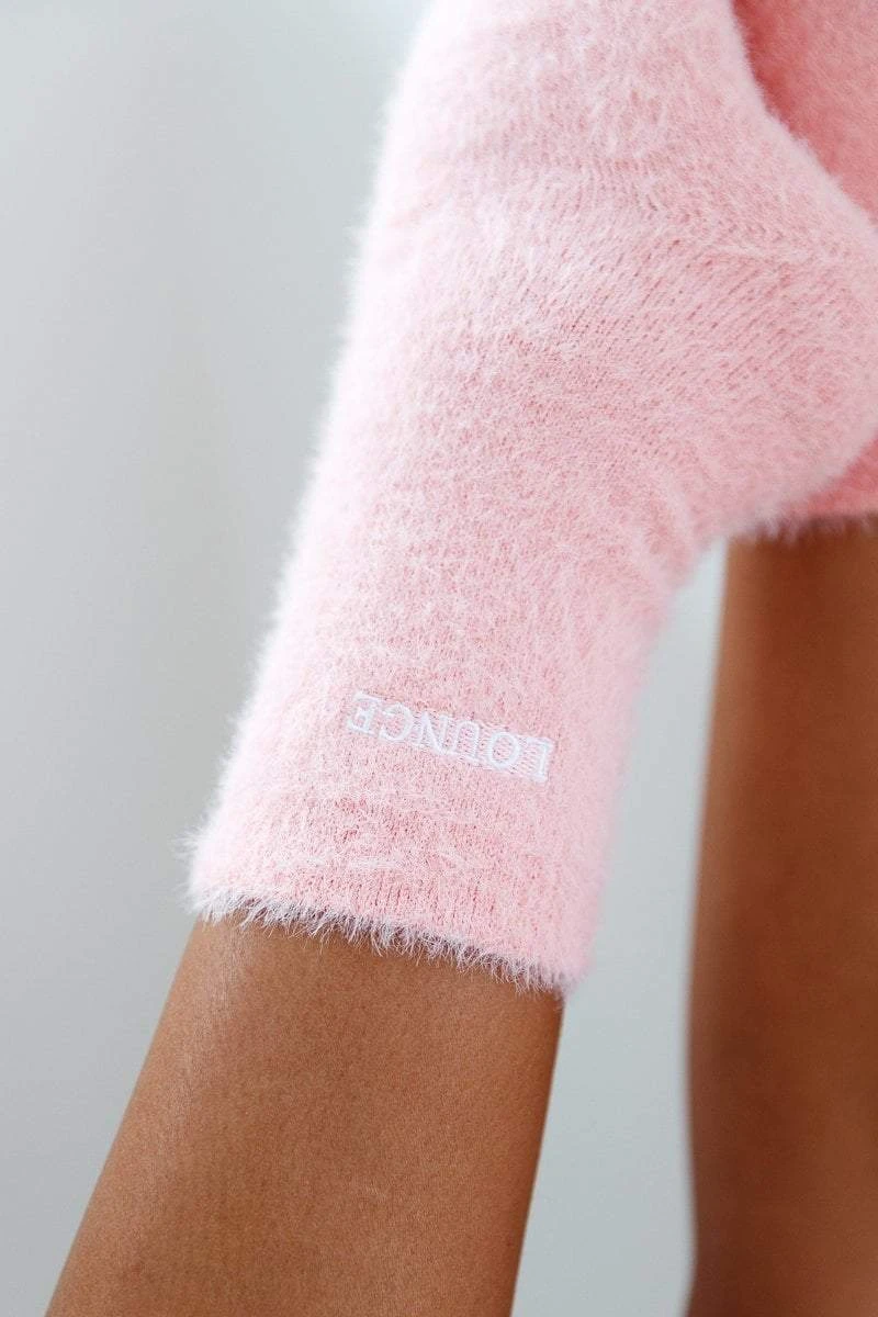 Lounge Underwear Outlet Embroidered Lounge Toastie Socks - Pink Outlet 5 Lounge Underwear Outlet Embroidered Lounge Toastie Socks - Pink Outlet