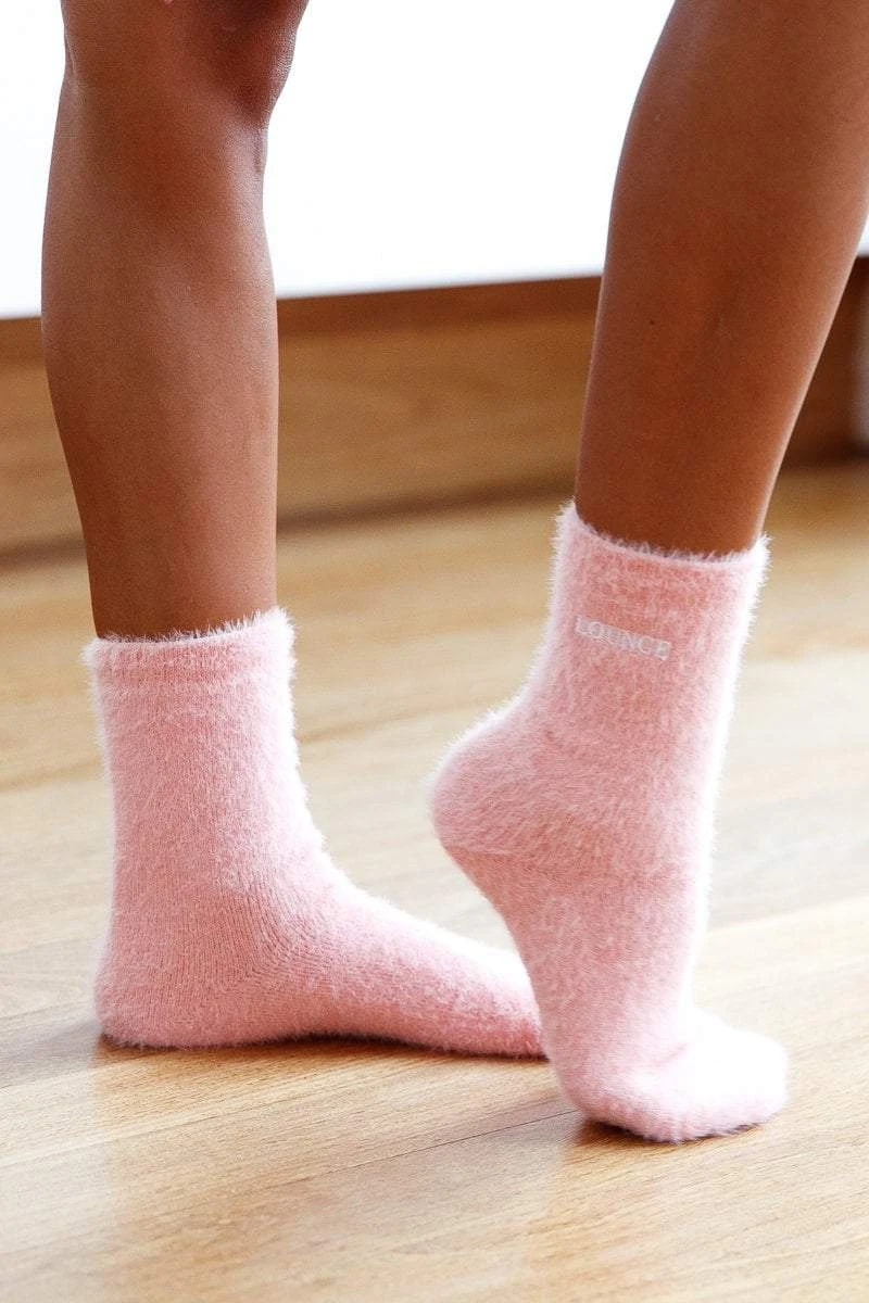 Lounge Underwear Outlet Embroidered Lounge Toastie Socks - Pink Outlet 3 Lounge Underwear Outlet Embroidered Lounge Toastie Socks - Pink Outlet