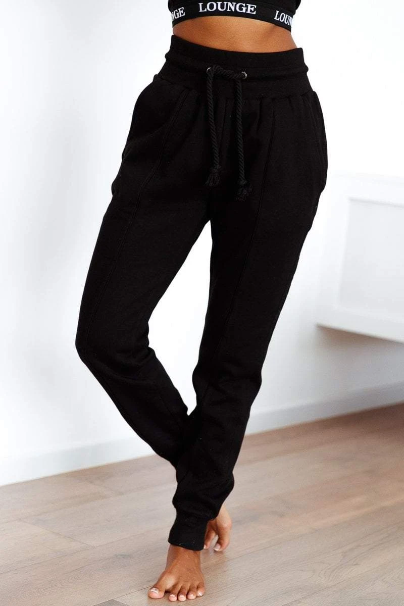Lounge Underwear Jogger Und Hose Rope Cord Joggers - Black 3 Lounge Underwear Jogger Und Hose Rope Cord Joggers - Black