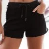 Lounge Underwear High Waisted Shorts - Black 1 Lounge Underwear High Waisted Shorts - Black