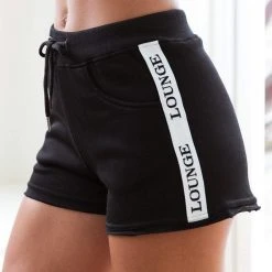 Lounge Underwear High Waisted Shorts - Black
