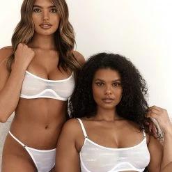 Lounge Underwear Nichtgepolsterte Bold Mesh Bra (Set) - White 35 Lounge Underwear Nichtgepolsterte Bold Mesh Bra (Set) - White