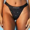 Lounge Underwear Miami Triangle Bikini Briefs (Set) - Black Print Bikinis