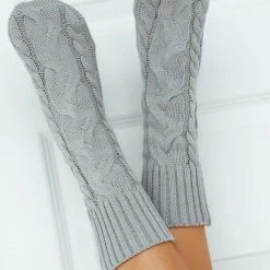 Lounge Underwear Schlaf Cosy Knitted Socks - Grey 15 Lounge Underwear Schlaf Cosy Knitted Socks - Grey