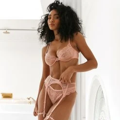 Lounge Underwear Louise Intimates Bra (Set) - Pink Lace 27 Lounge Underwear Louise Intimates Bra (Set) - Pink Lace