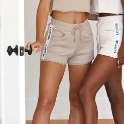 Lounge Underwear High Waisted Shorts - Mink 11 Lounge Underwear High Waisted Shorts - Mink