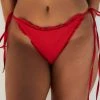 Lounge Underwear Hawaii Textured Bikini Briefs (Set) - Red Bikinis